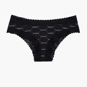 Savage X Fenty Cotton Essentials Cheeky Panty Black Caviar XL